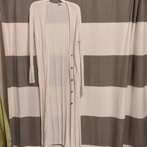 white free people sweater duster